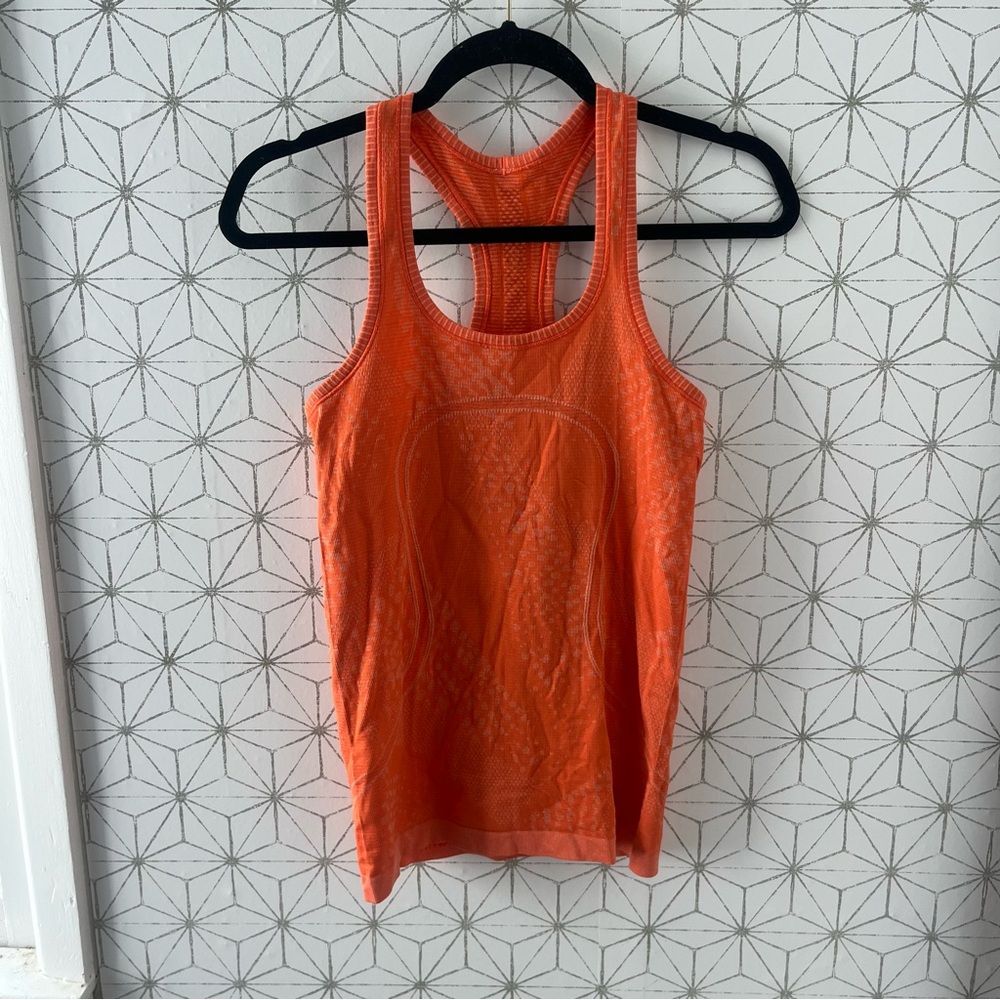 lululemon athletica Orange Tank Top